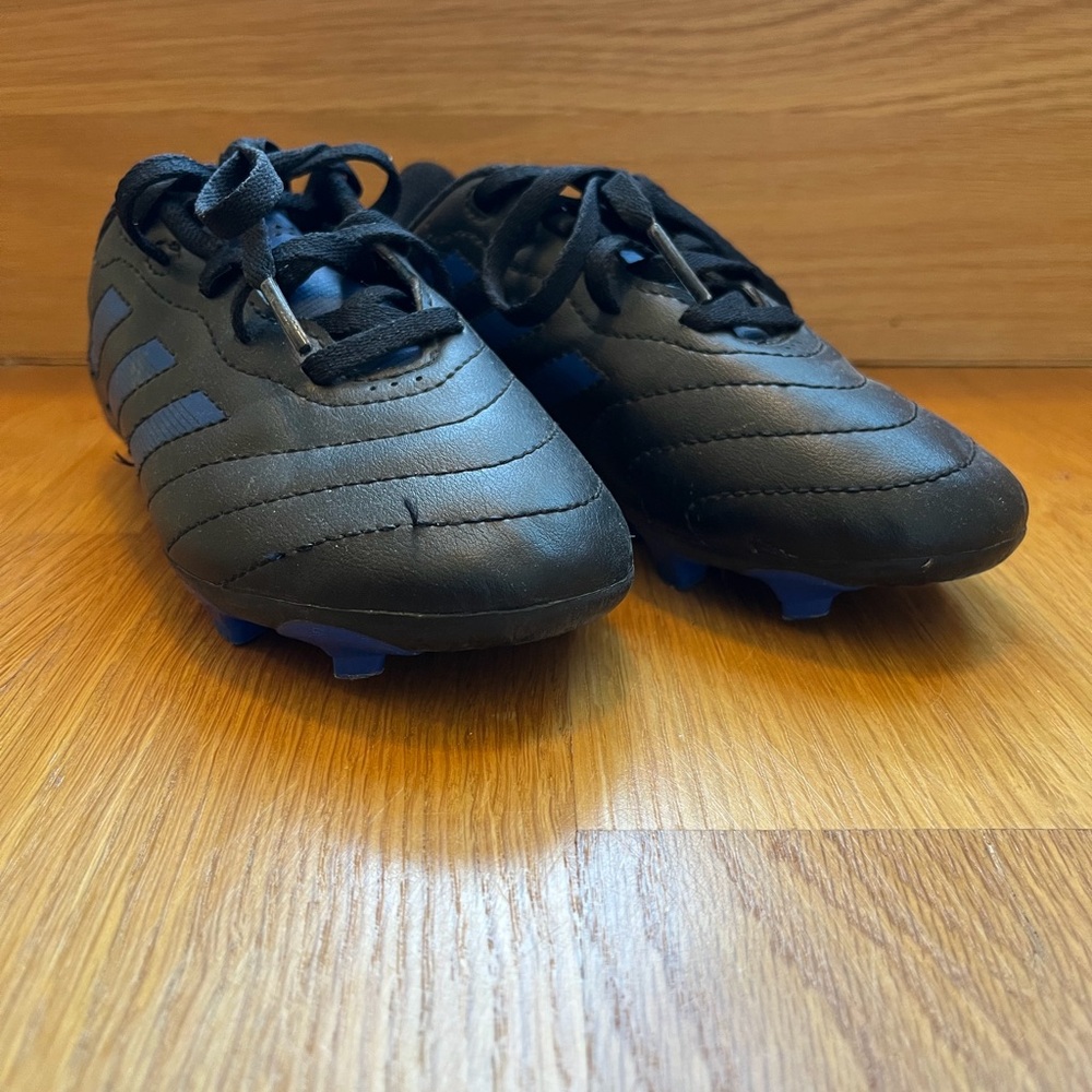 Adidas VII FG Black and Blue Junior Soccer Cleat - Picture 2 of 8